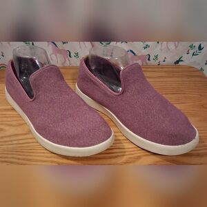EUC Allbirds Rerun Lounger Lavender Merino Wool Casual Slide Loafer Shoe SZ 8